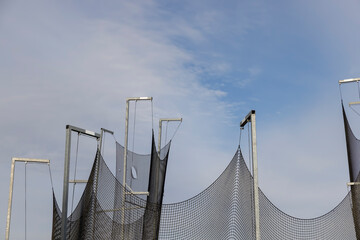 fencing for the safety of visitors at athletics competitions