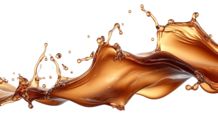 Dynamic Coffee Drink Splashing