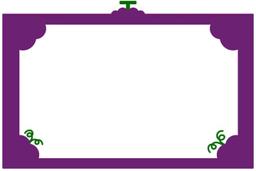 frame with grape