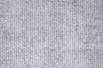 Texture of grey woven fabric as background, top view