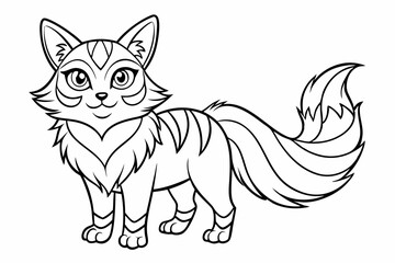 coloring page line art the black vector