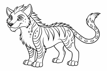 coloring page line art the black vector