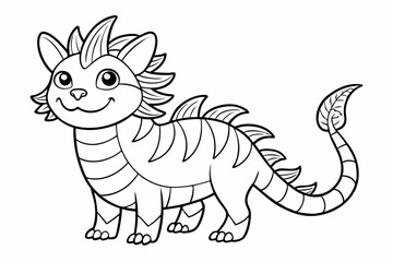 coloring page line art the black vector