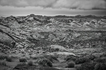 Valley of Fire landscape in Nevada.

