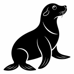 Classic Black Sea Lion Shape