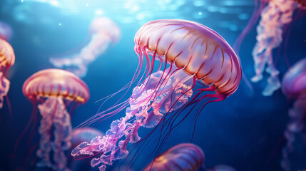 Obraz premium jelly fish in aquarium