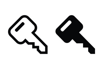 Key icon. sign for mobile concept and web design. vector illustration