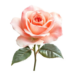 Fototapeta premium Peach Rose Blossom Abstract Background,