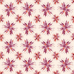 Vector - seamless pattern of multicolored design elements, elipse, stars and lines.