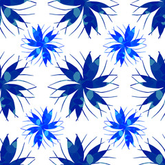 Vector - seamless pattern of multicolored design elements, elipse, stars and lines.