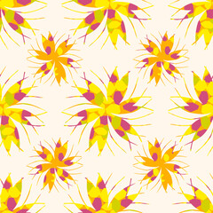 Vector - seamless pattern of multicolored design elements, elipse, stars and lines.