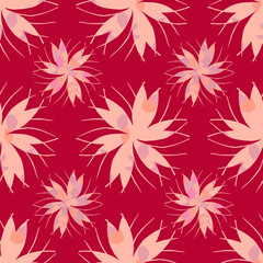 Vector - seamless pattern of multicolored design elements, elipse, stars and lines.