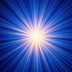 Abstract blue starburst background with radiating light effect, vibrant and energetic, illustration, digital, speed