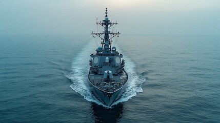 Arleigh Burke-class Destroyer at Sea: Naval Power and Maritime Might