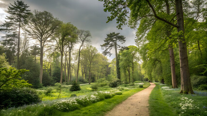 Obraz premium road in the woods