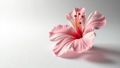 Close-up of a delicate item against stark white, highlighting detail and texture , product, advertising