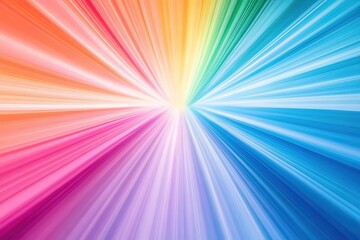 Obraz premium Abstract Rainbow Burst Vibrant Color Rays Background Design