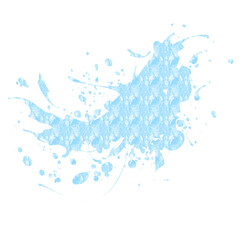 Naklejka premium Abstract Blue Paint Splash Design