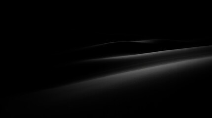Abstract dark landscape, smooth lines,  night scene, artistic photo, potential use in design