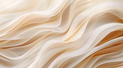 Fototapeten Abstract beige color wave flowing express the energetic signal. Seamless texture of vividness curve swirling convey sense of harmony and wonderful scene perfect for effect and graphic design. AIG51. © Molly P