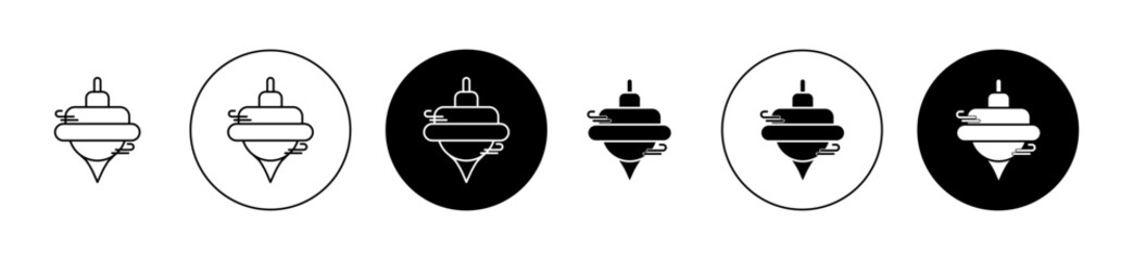 Baby spinning toy icon editable vector set