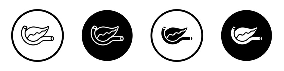 pancreas icon editable vector set