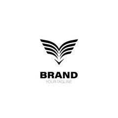 Airline Logo. Airline Logo Design. Airline Logo Brand. Airline Logo Vector Design Isolated on White Background