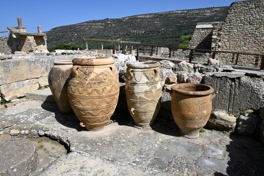 Cretan Minoan Archeological Site Knossos, Crete, Greece
