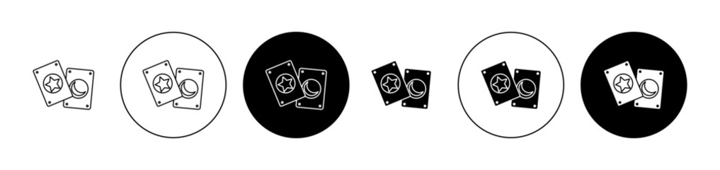 Tarot icon editable vector set