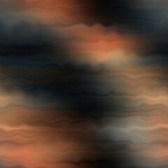 Fototapeta premium Earth strata blurry seamless pattern. Grunge ombre melange wallpaper for tie dye earthy abstract endless background. 