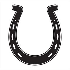 horse shoe logo silhouette
