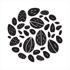 Nuts silhouette
