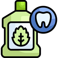 Mouthwash line filled icon