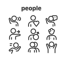 people person gesture icon