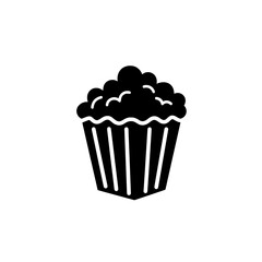 Popcorn Delight: A classic visual of a popcorn carton filled to the brim, ready for a movie night or a quick snack, capturing the simple joy of a delicious treat.