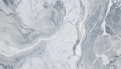 Abstract Marble Texture Background with Gray and White Veins Patterns