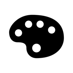 Palette icon. sign for mobile concept and web design. vector illustration