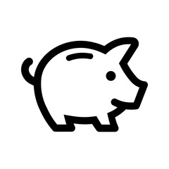 Piggy Bank icon. sign for mobile concept and web design. vector illustration