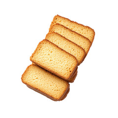 slices of dry cake rusks