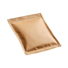 brown paper bag isolated