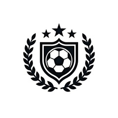 Minimalist Soccer Logo - Symbol of Victory and Achievement