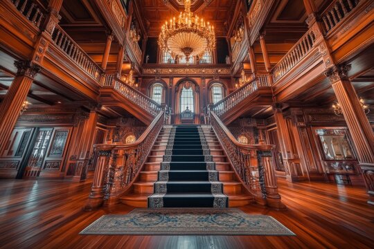 entrance of historic mansion