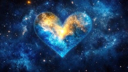 Cosmic Heart Nebula Galaxy Space Love Romance Valentine's