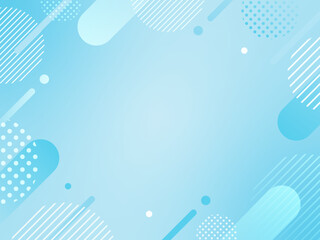 水色　ポップ 　夏・父の日　グラデーション背景