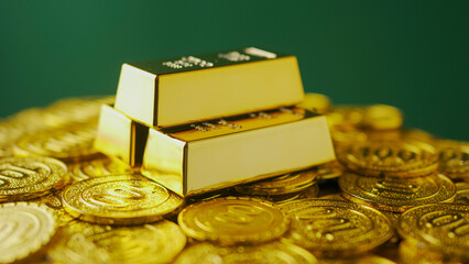 Gold brings luxury and wealth, investing in gold and collecting gold for financial freedom.