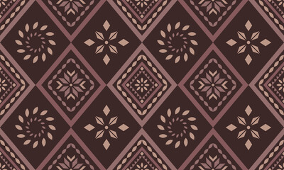 Southwest Tribal geometric seamless pattern, Aztec, Navajo and Native American style ethnic design for textile printing