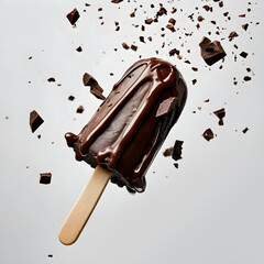 An icecream  on white background. a mockup for package design.