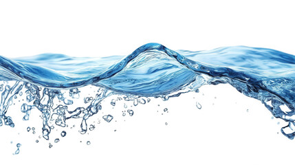 water splash isolated on white