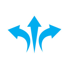 road direction arrows sign