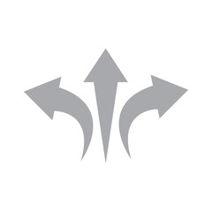 road direction arrows sign